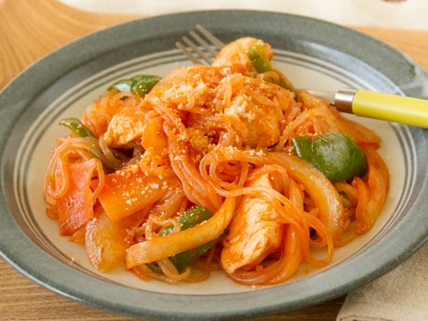 白滝ナポリタン Shirataki pasta